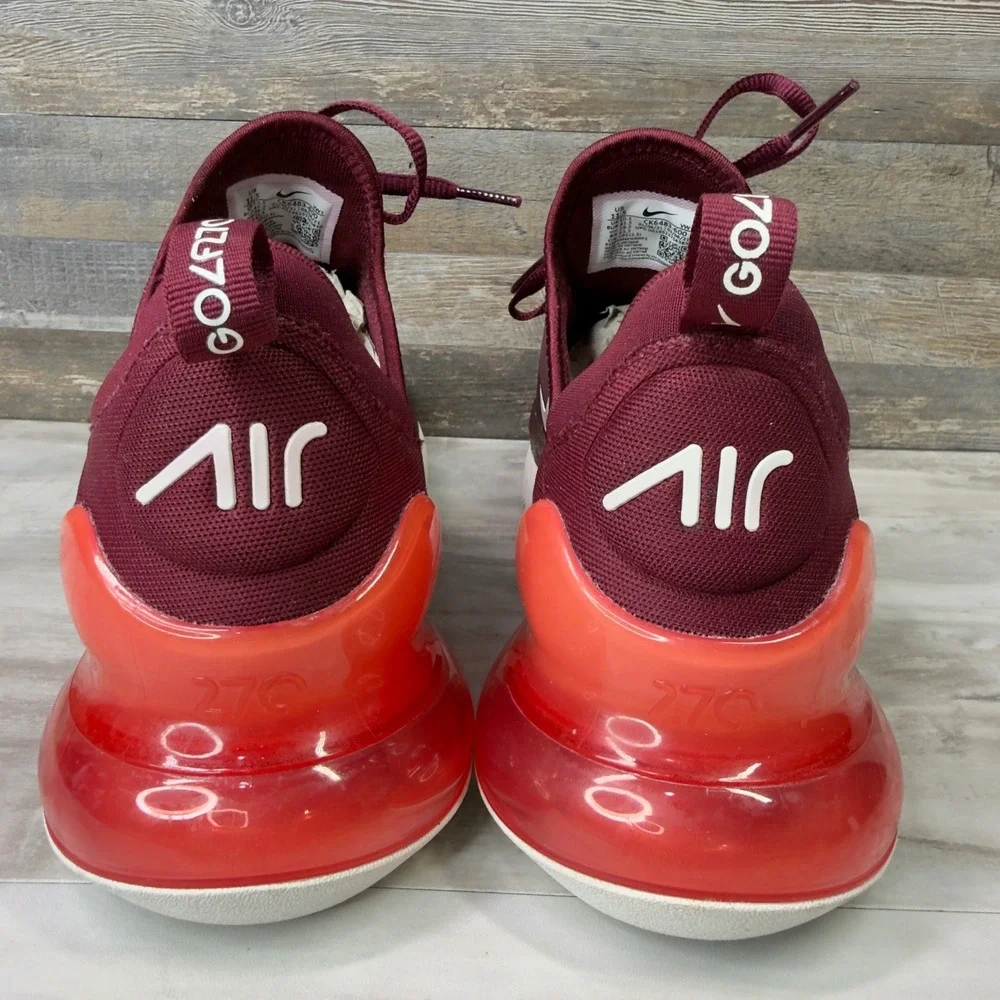 Nike Air Max 270 G Mens Size 11.5 Golf Shoes Spikeless Burgundy Red CK6483-600